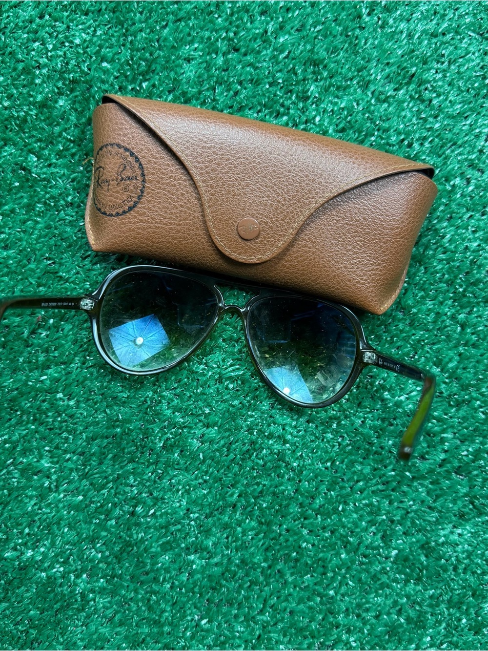 Ray-Ban Women's Black Sunglasses with Brown Case - Picture 3 of 7